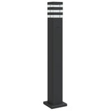 VidaXL Außenstehleuchte mit Fassung 80 cm Aluminium schwarz