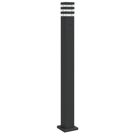 VidaXL Außenstehleuchte mit Fassung 110 cm Aluminium schwarz