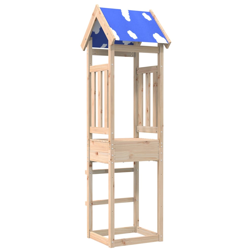 Vidaxl Play Tower 52.5x46.5x208 cm Solid fyrretræ