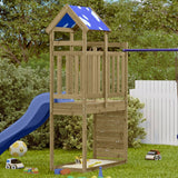 Vidaxl Play Tower med klippevæg 110.5x52.5x215 cm imprægneret træ