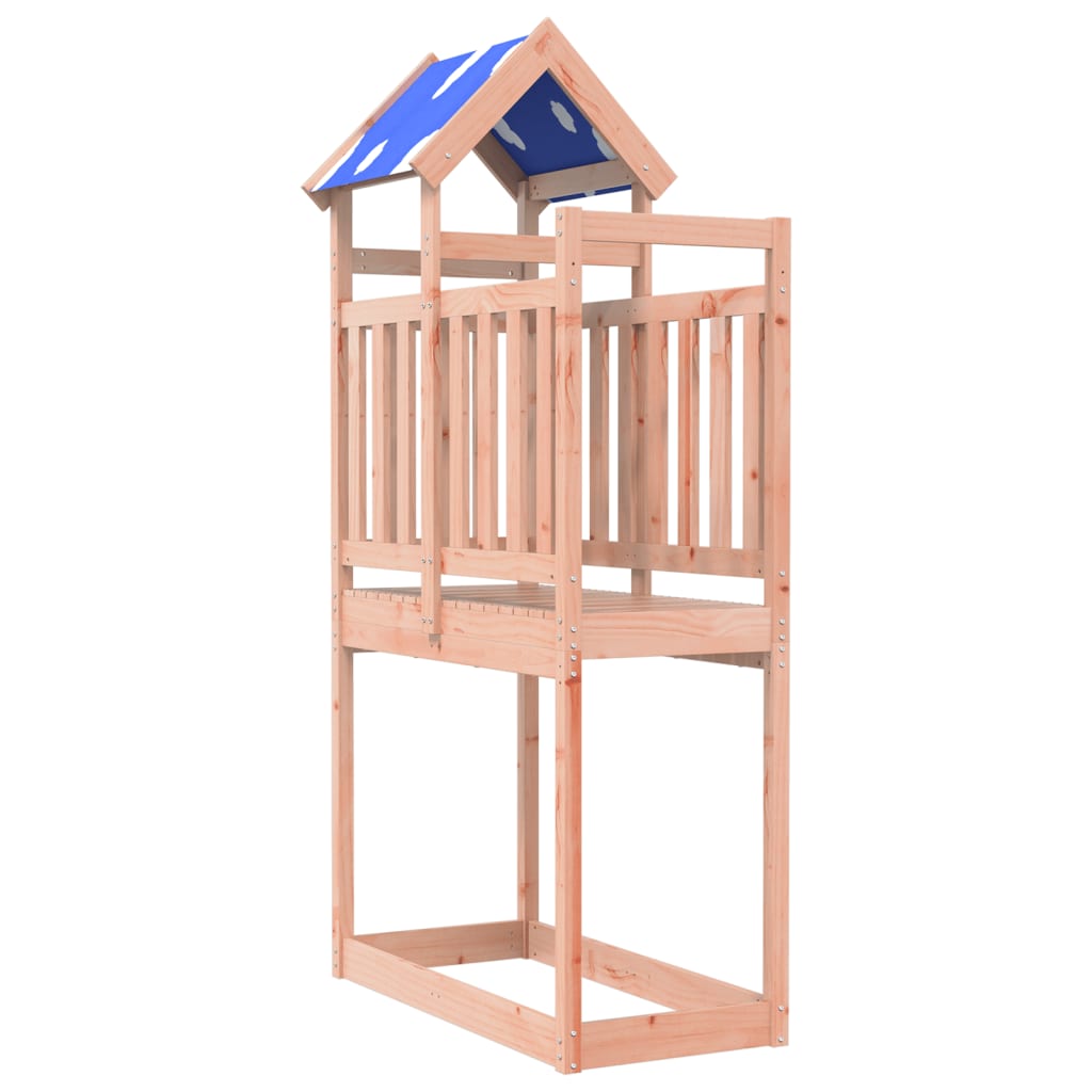 Vidaxl Play Tower 110.5x52.5x215 cm Douglashout solide