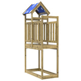 Vidaxl Play Tower 110.5x52.5x215 cm Pine impregnato