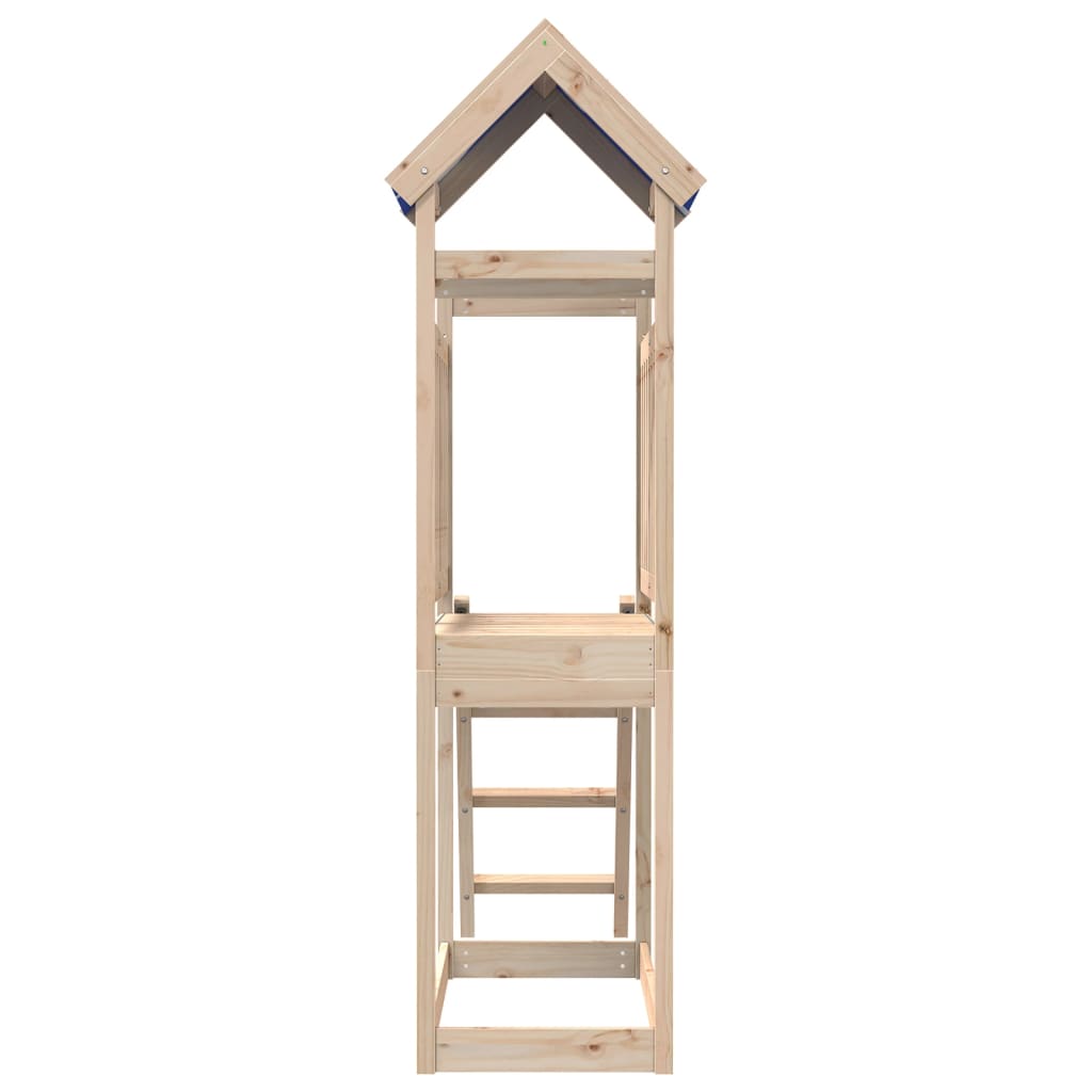 Vidaxl Play Tower med stige 110.5x52.5x215 cm Solid fyrretræ