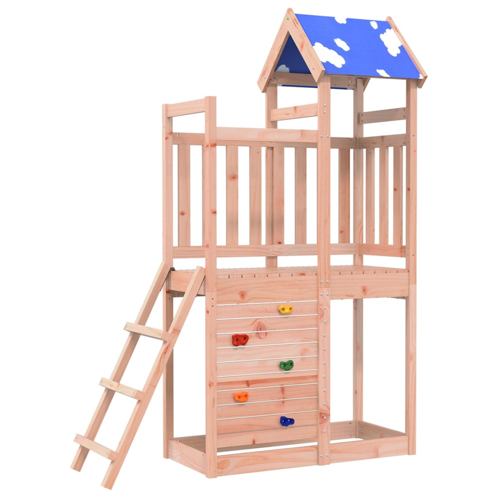 Vidaxl Play Tower med Rock Wall 110.5x52.5x215 cm Douglas Vurenhout