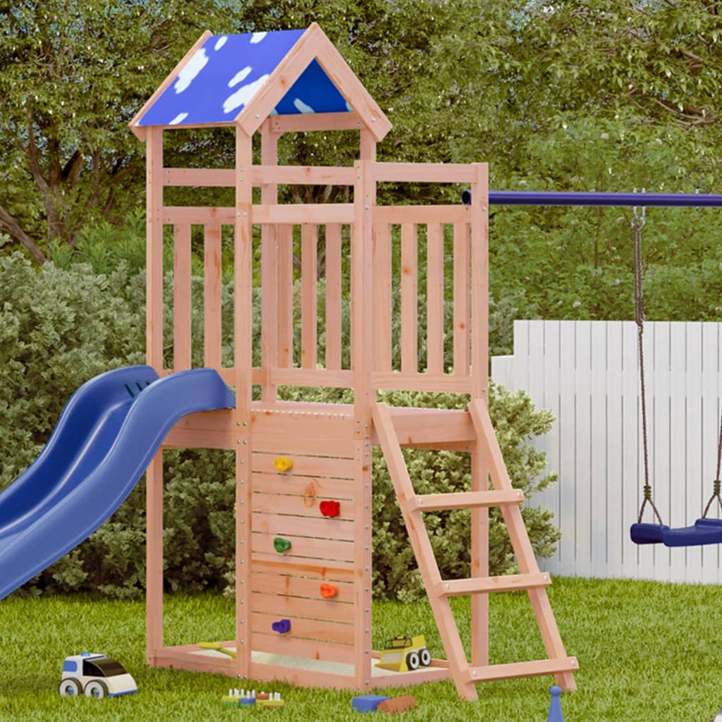 Vidaxl Play Tower med Rock Wall 110.5x52.5x215 cm Douglas Vurenhout