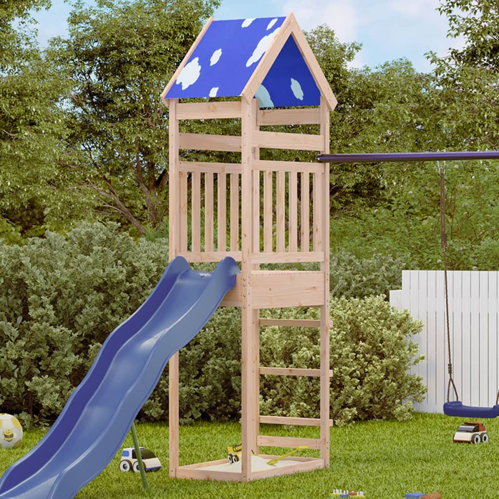 Vidaxl Play Tower 85x52.5x265 cm Solid Pine