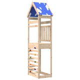 Vidaxl Play Tower s horolezeckou stěnou 85x52,5x265 cm pevná borovice