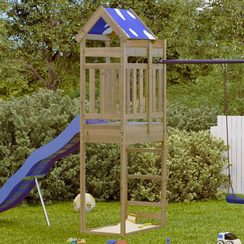 Vidaxl Play Tower 85x52.5x239 cm impregnerad tall