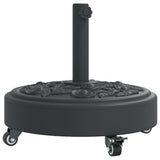 Vidaxx Sonnenschirmständer mit Rädern für Stange von ø38 48 mm 27 kg rund