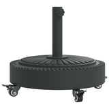 Vidaxx Sonnenschirmständer mit Rädern für Stange von ø38 48 mm 27 kg rund