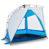 VidaXL Strandzelt 2-Personen wasserdicht Schnellspanner azurblau