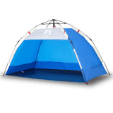 VidaXL Strandzelt 2-Personen wasserdicht Schnellspanner azurblau