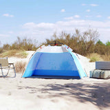 VidaXL Strandzelt 2-Personen wasserdicht Schnellspanner azurblau