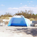 Vidaxl Beach Tenda per 2 persone impermeabile a rilascio rapido azzurro blu azzurro