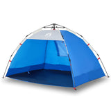 VidaXL Strandzelt 2-Personen wasserdicht Schnellspanner azurblau