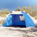 VidaXL Strandzelt 2-Personen wasserdicht Schnellspanner azurblau
