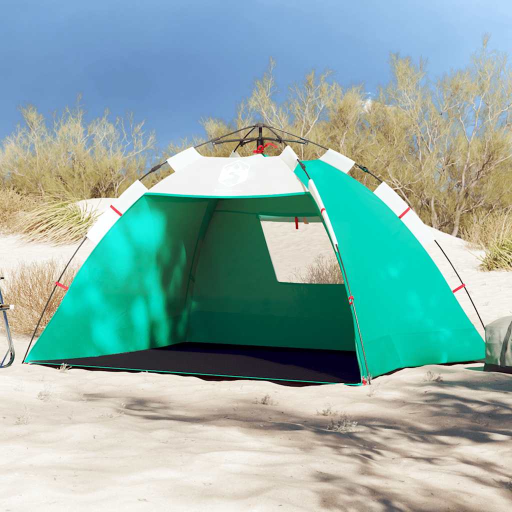 VidaXL beach tent 2-person waterproof fast-release sea green