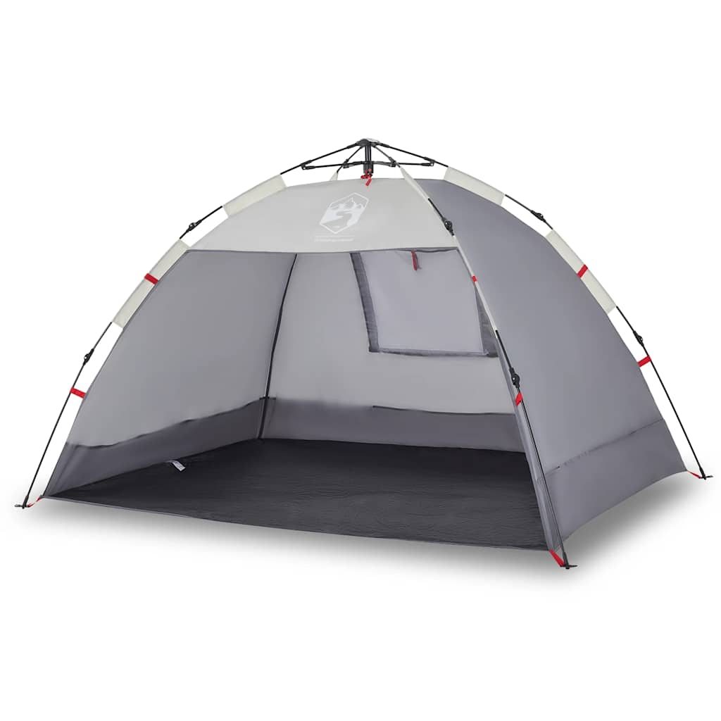 Vidaxl Beach Tent 2 Personne étanche à libération rapide Gray