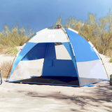 VidaXL Strandzelt 2-Personen wasserdicht Schnellspanner azurblau