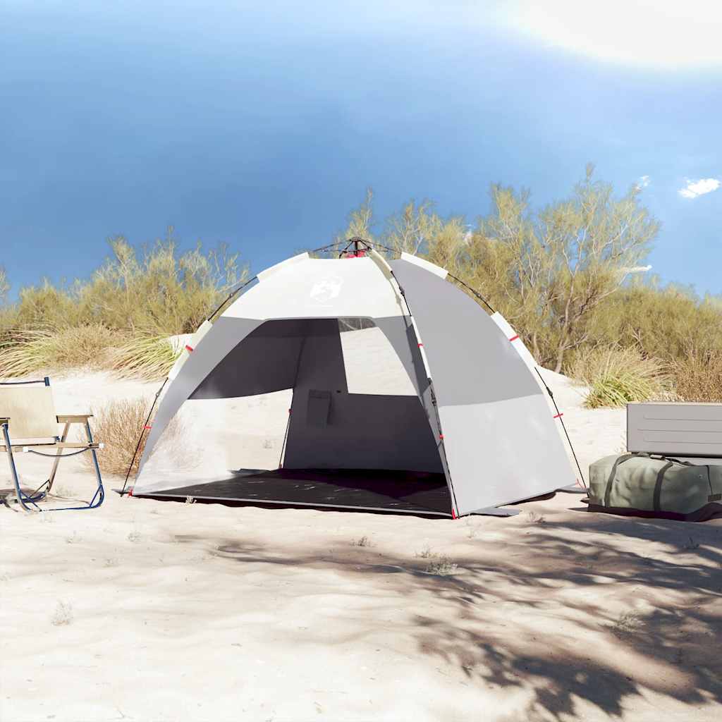 Vidaxl Beach Tent 2 Personne étanche à libération rapide Gray