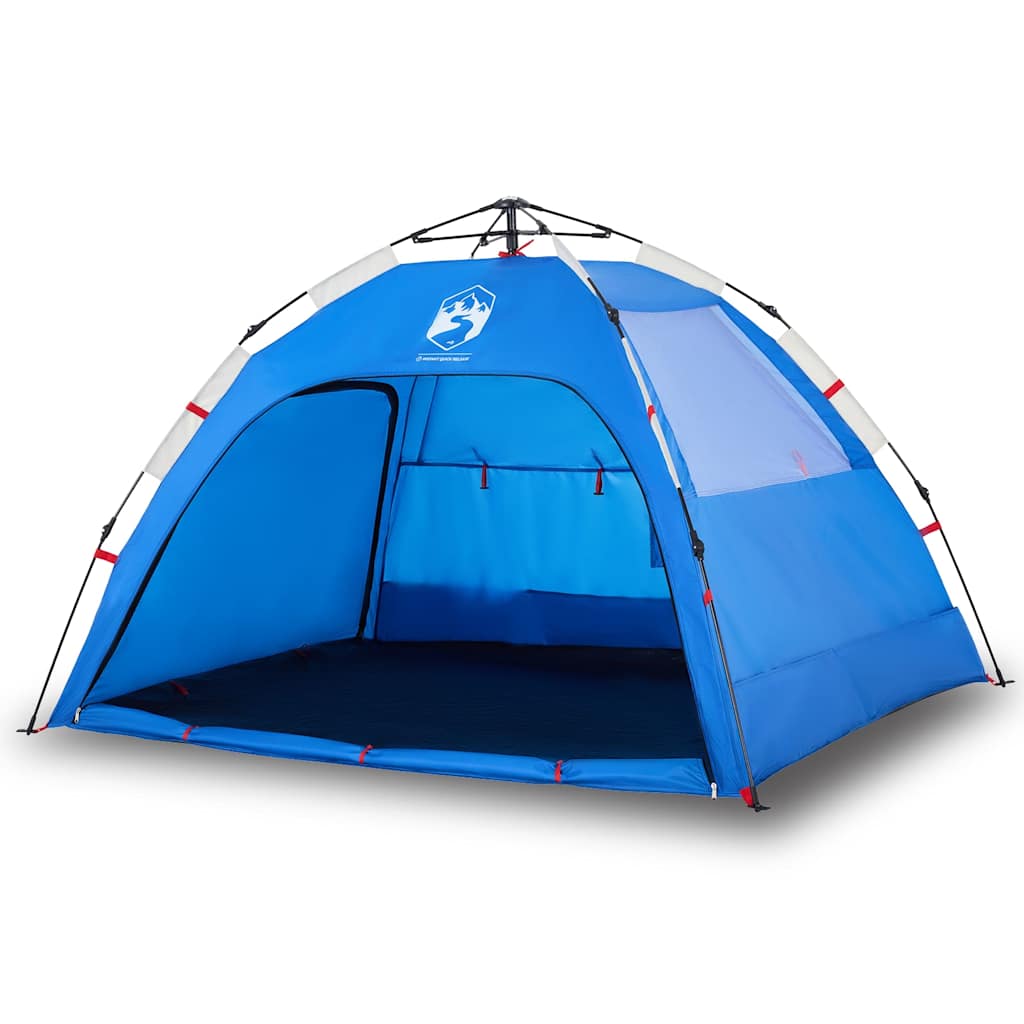 VidaXL Strandzelt 2-Personen wasserdicht Schnellspanner azurblau
