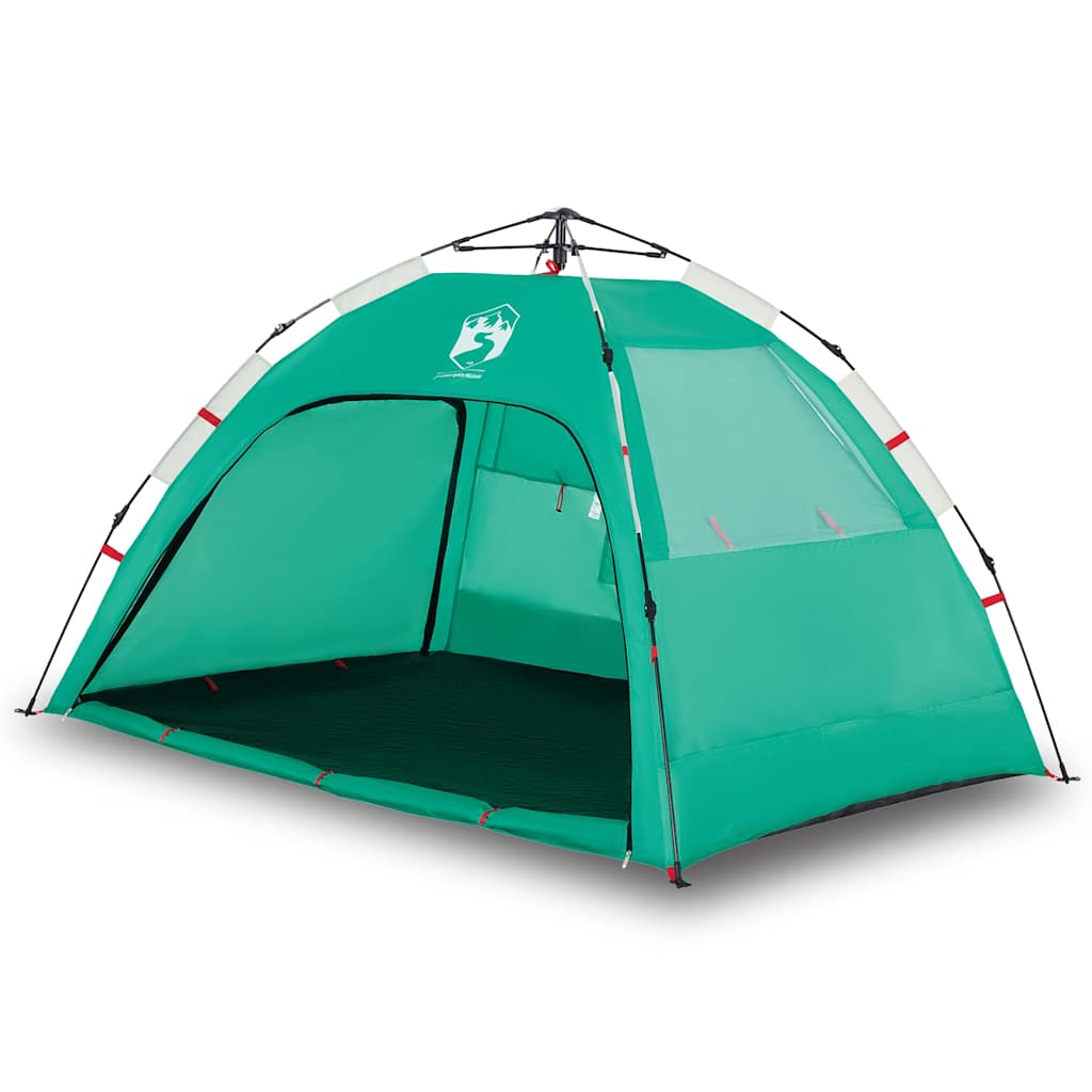 Vidaxl Beach Tenda per 2 persone impermeabile a rilascio rapido verde