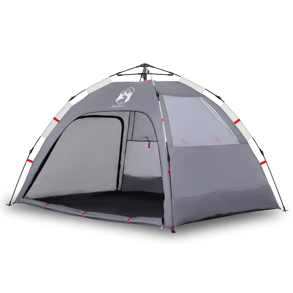 VidaXL beach tent 2-person waterproof fast-release gray