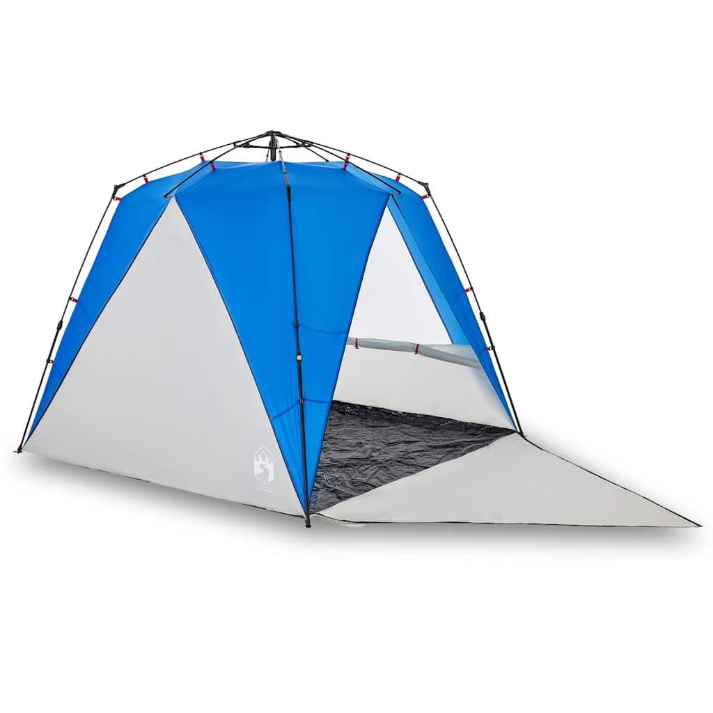 Vidaxl beach tent 4-person waterproof fast-release azure blue