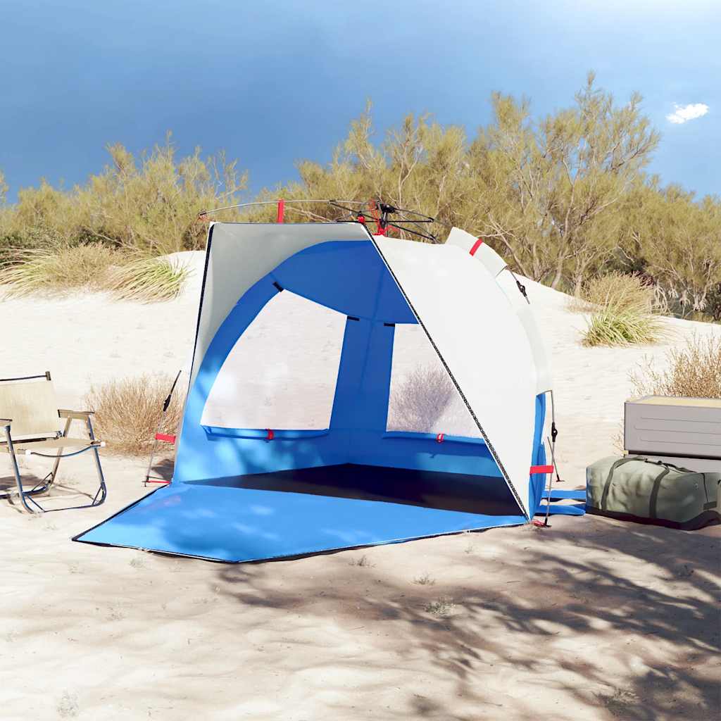 Vidaxl Beach Zelt 2-Personen wasserdichte schnell freisetzende Azure Blau