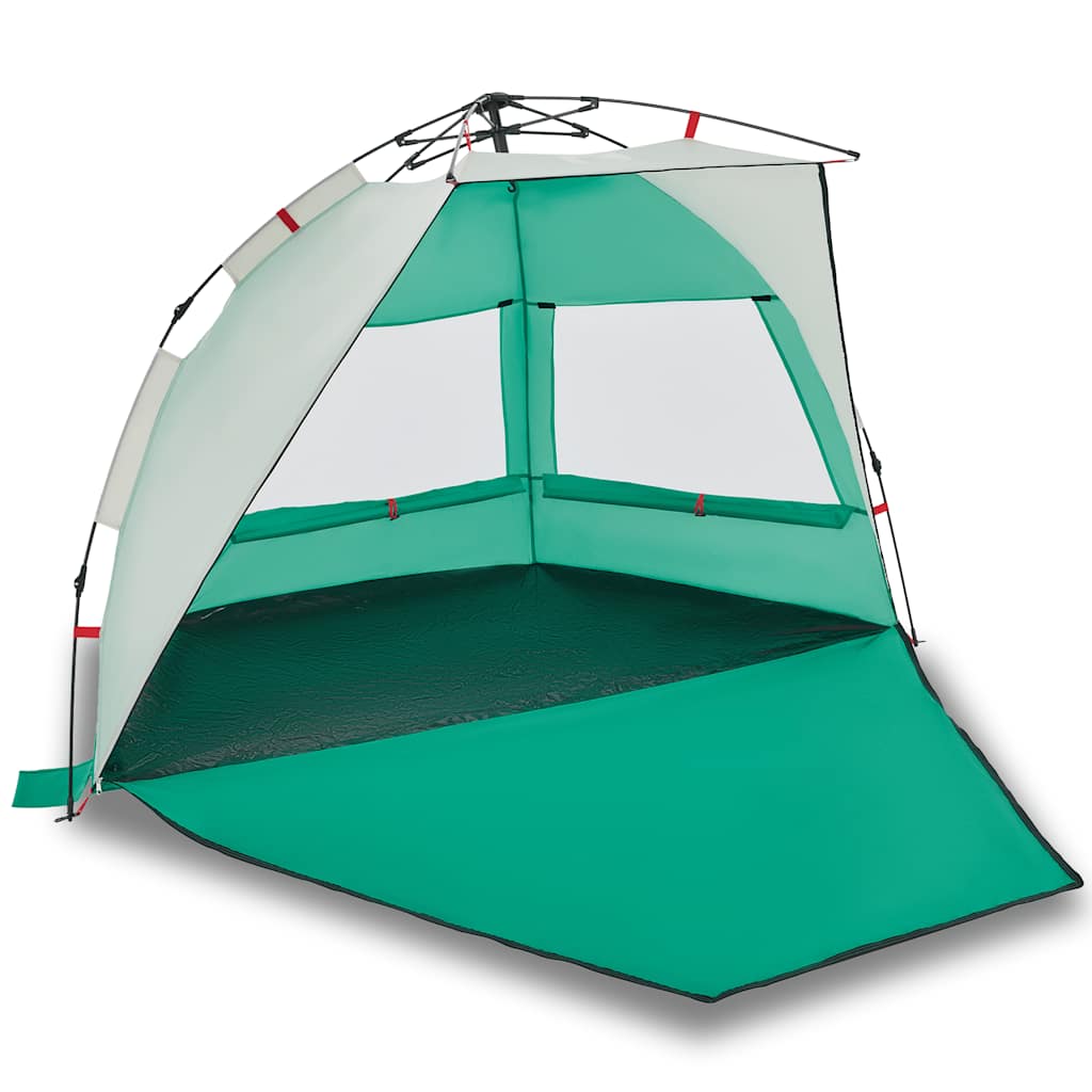 Vidaxl Beach Tenda per 2 persone impermeabile a rilascio rapido verde