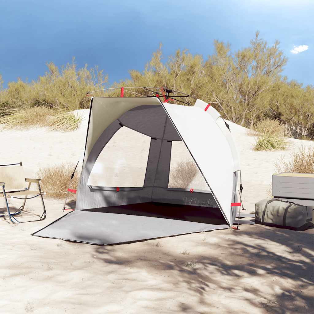 VidaXL beach tent 2-person waterproof fast-release gray