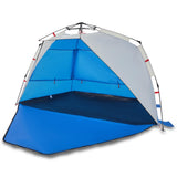 VidaXL Strandzelt 3-Personen wasserdicht Schnellspanner azurblau
