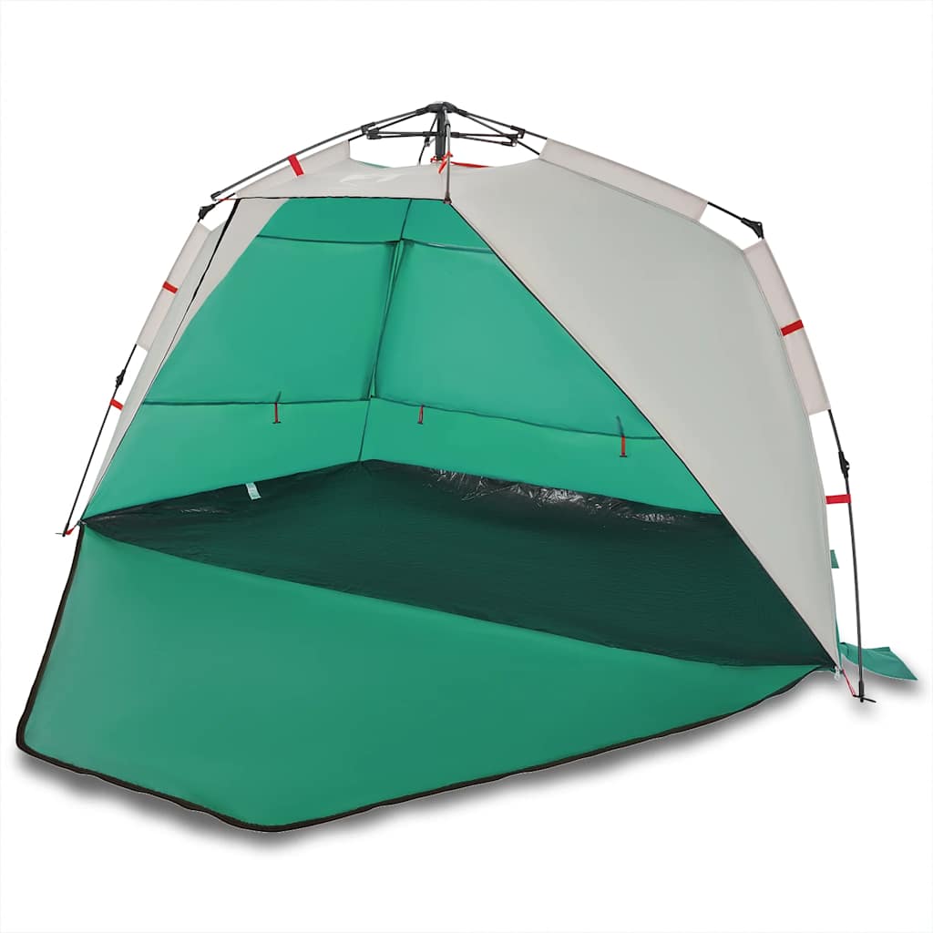 Vidaxl Beach Tenda 3 persone impermeabili a rilascio rapido verde marino