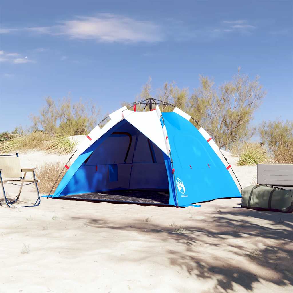 Vidaxl Beach Tent 3-osobowy wodoodporny fast-uwalniany lazurowy błękit