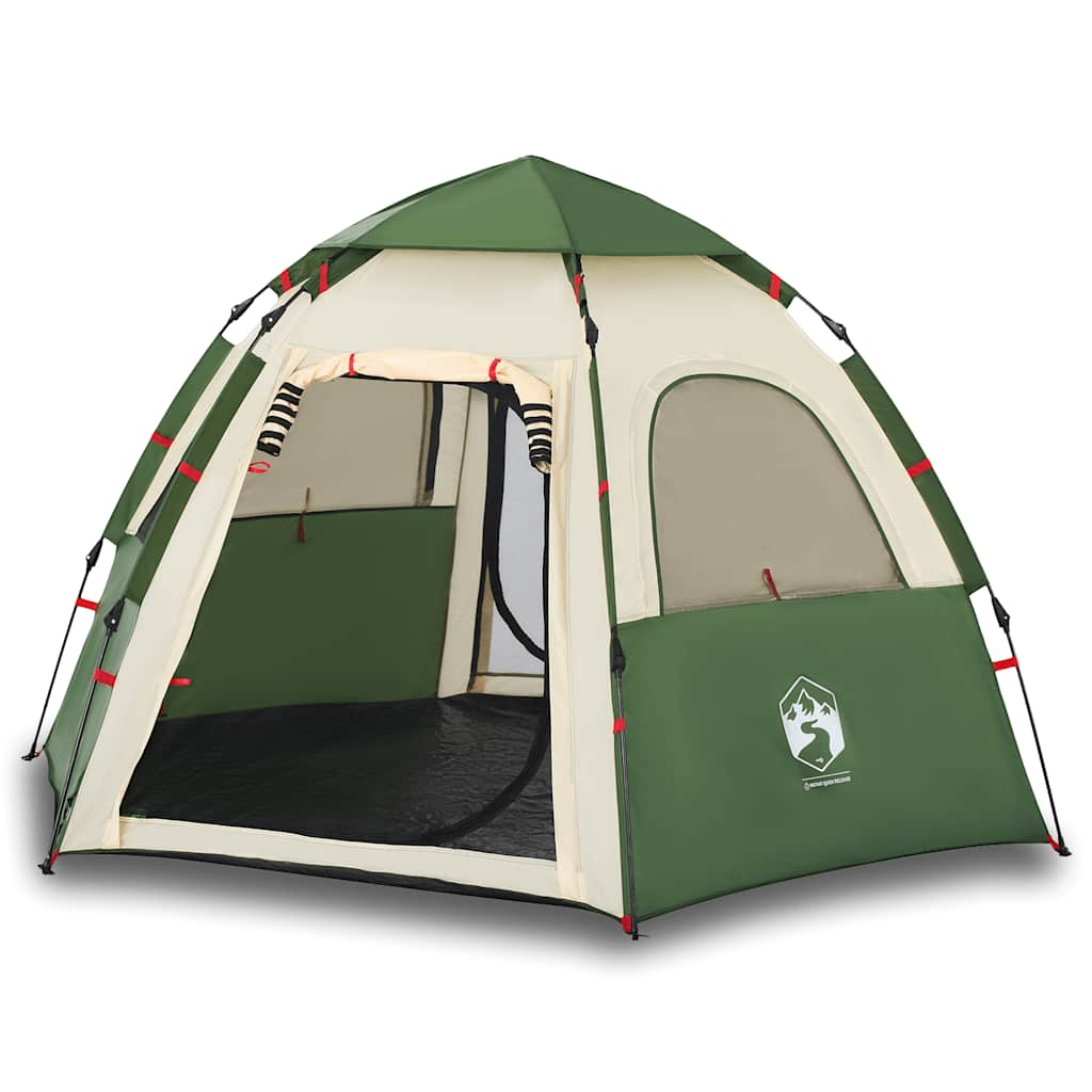 Vidaxl Camping Stan 4-Person Quick Release Green