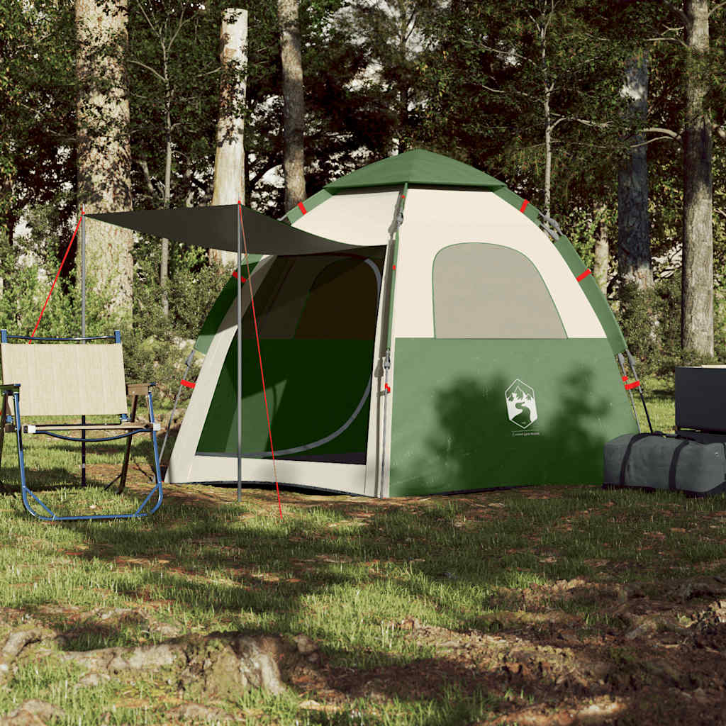 Vidaxl Camping Stan 4-Person Quick Release Green