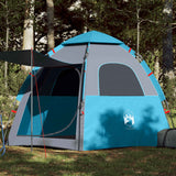 Vidaxl Camping Tent 4 Persona Rápido Blue Blue