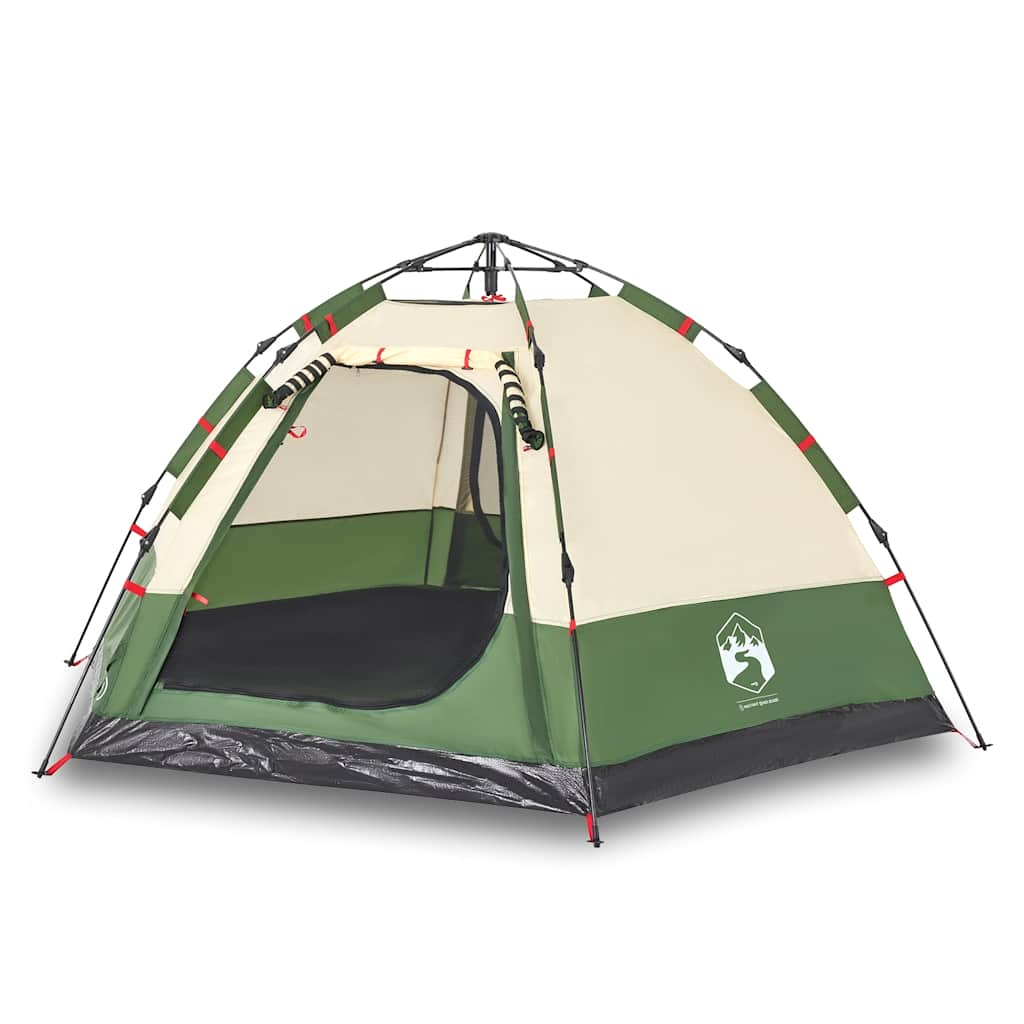 Vidaxl camping tent 4-person quick release green