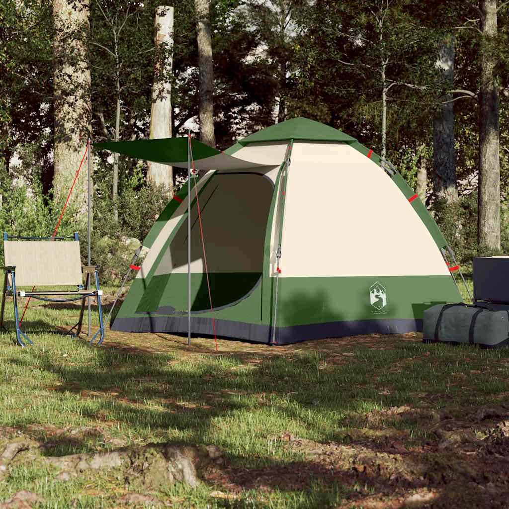 Vidaxl Camping Tent 4 Persona Rápido Green