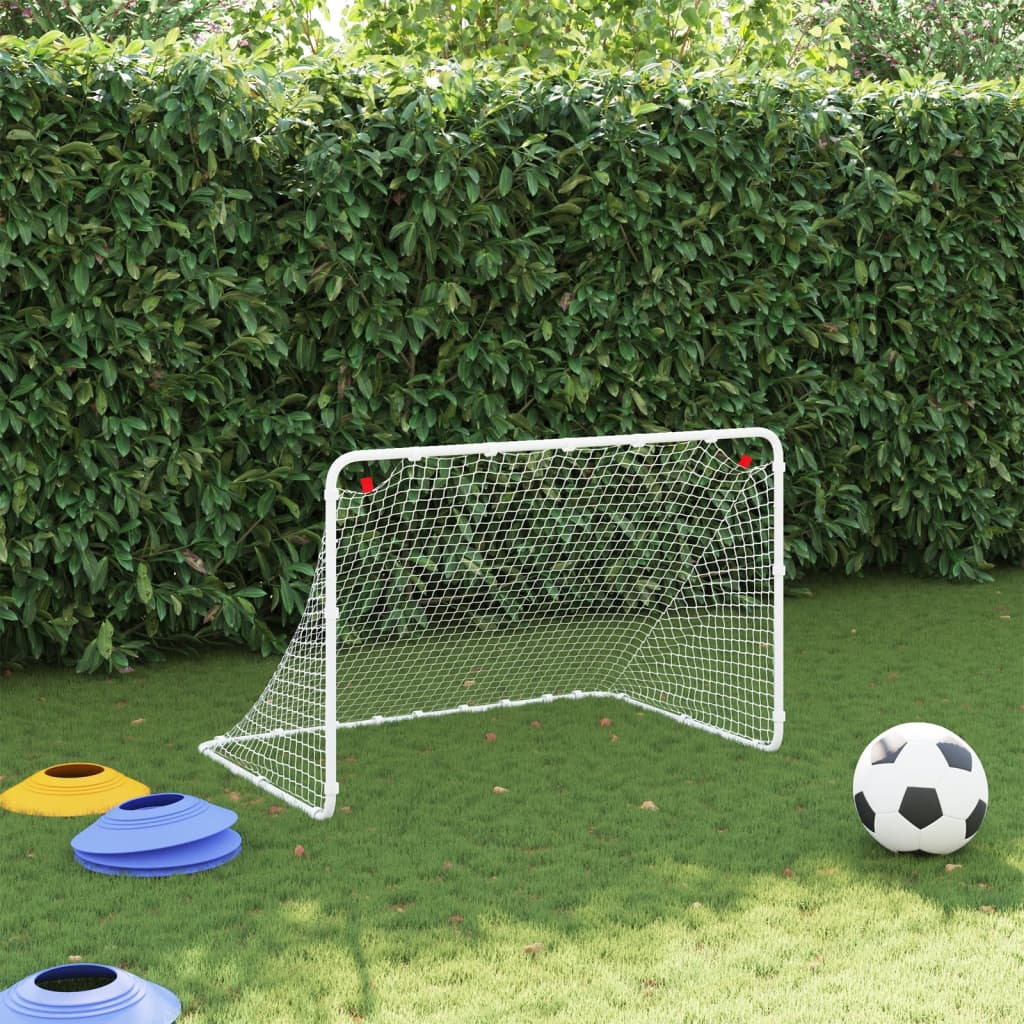 Vidaxx Fußballtor weiß 122x81x81 cm Stahl