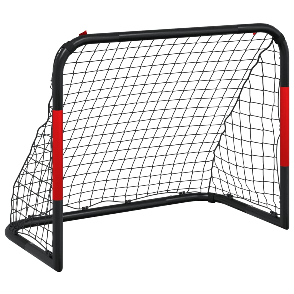 Vidaxl football goal with Net 90x48x71 cm steel red and black