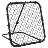 Vidaxl voetbalrebounder verstelbaar 84x73x60-80 cm staal zwart