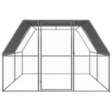 Vidaxl Chicken Coop 3x4x2 m galvaniseret stål