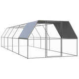 Vidaxl Chicken Coop 3x10x2 m galvaniseret stål