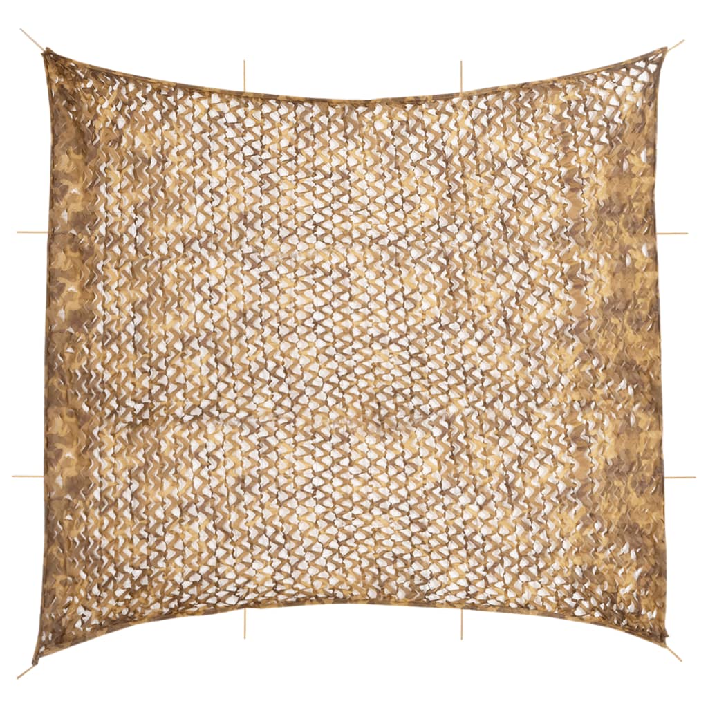 Vidaxx Tarnnetz mit Aufbewahrungstasche 614x581 cm sandfarben
