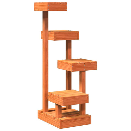 Vidaxxl Katzenmöbel 45,5 x 49 x 103 cm, massives Kiefernholz, braun gewaschen
