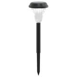 Vidaxx Gartenwegbeleuchtung 12 Stück Solar mit Erdspießen weiß