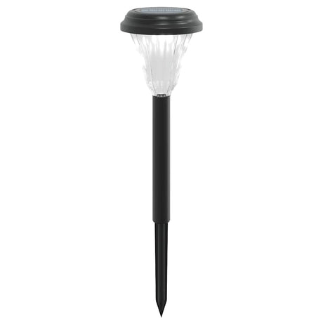 Vidaxx Gartenwegbeleuchtung 12 Stück Solar mit Erdspießen weiß