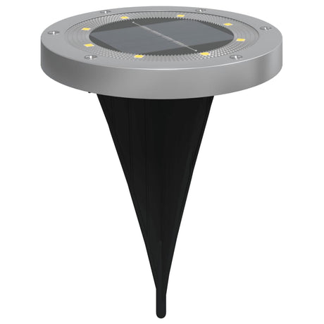 Vidaxx Bodenlampen 4 Stück Solar mit Erdspießen warmweiß