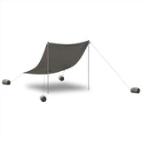 Vidaxl Beach Canopy con anclajes de arena 214x236 cm gris